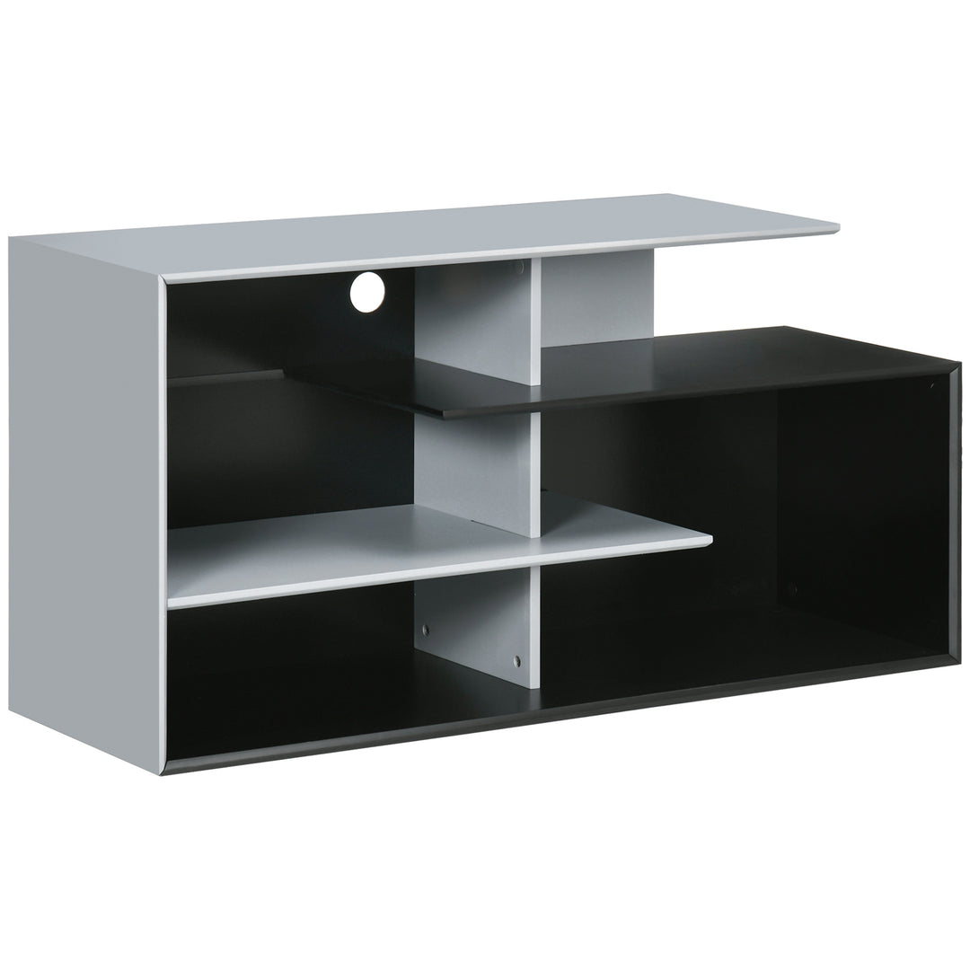 TV Unit Cabinet for TVs up to 32"-55", TV Stand with Storage Shelves for Living Room, Grey