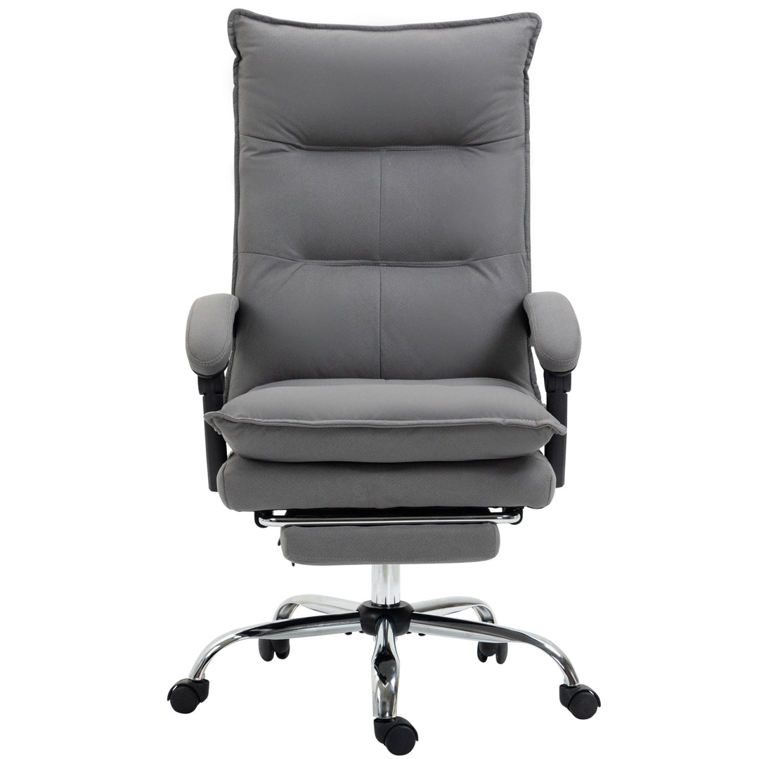 Vinsetto Vibration Massage Office Chair with Heat, Grey