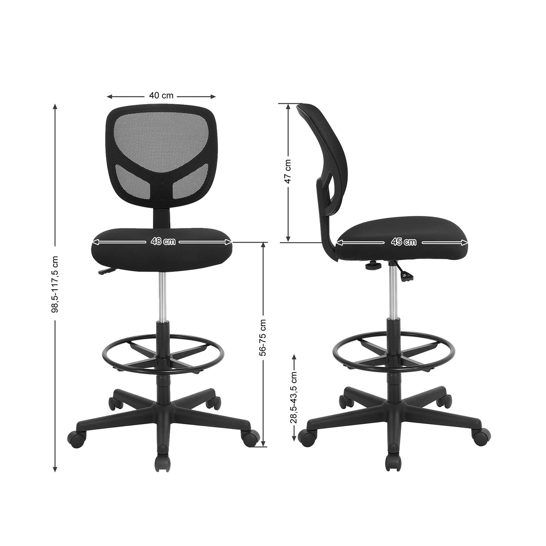 Mesh Drafting Stool Chair