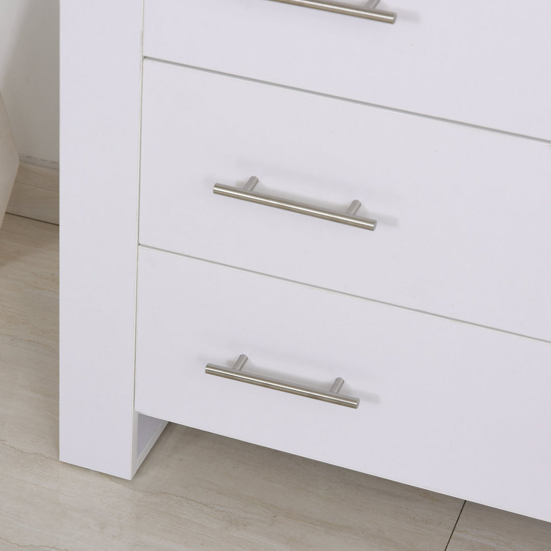 HOMCOM Particle Board 4-Drawer Bedroom Cabinet White