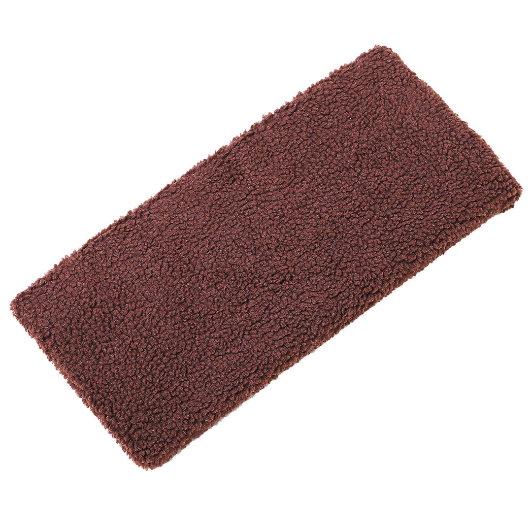 3 Step Pet Stairs Foldable Portable Mobility Assistance w/ Washable Fleece Cover 41x19cm Brown
