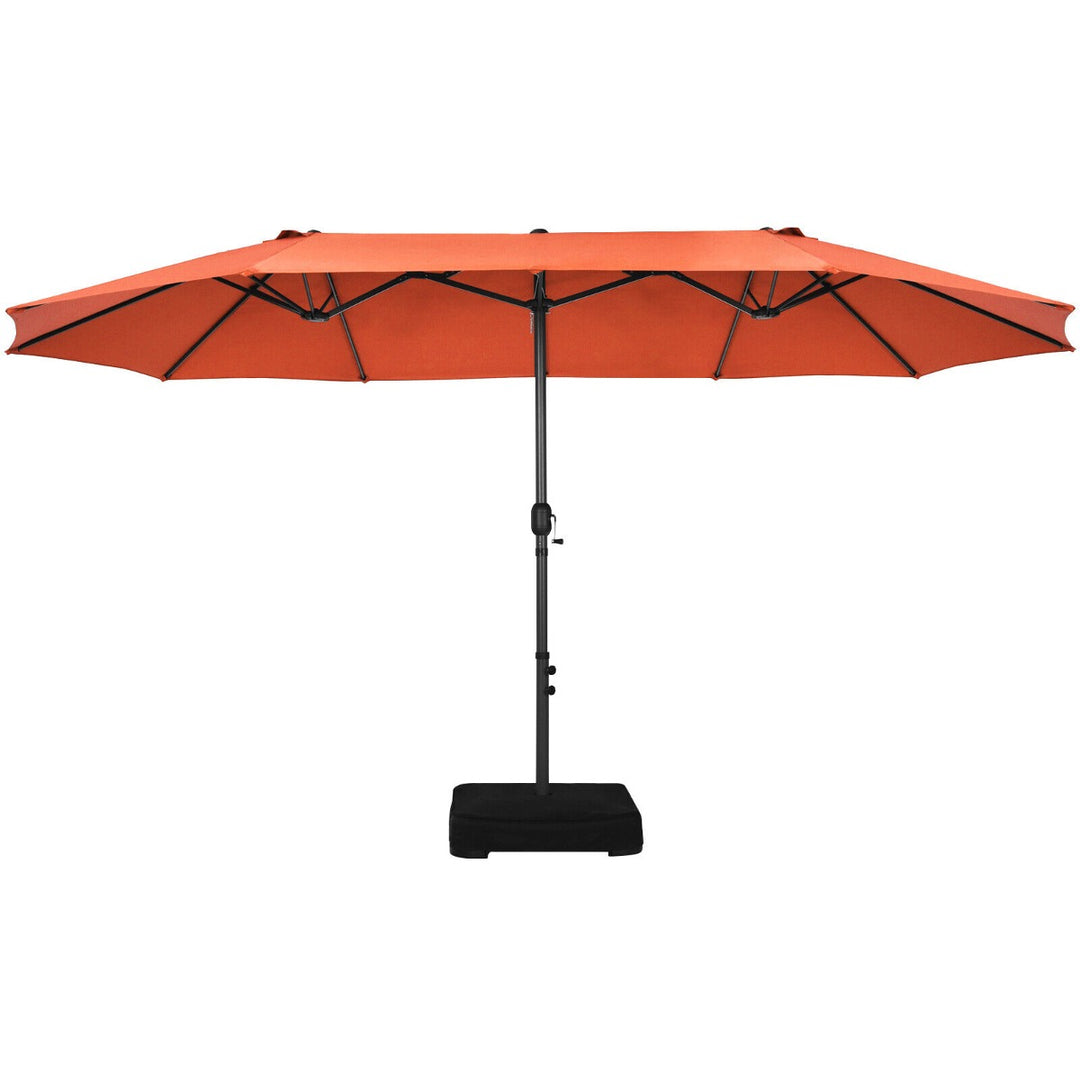 Outdoor Umbrella Twin Size with Crank Handle-Orange