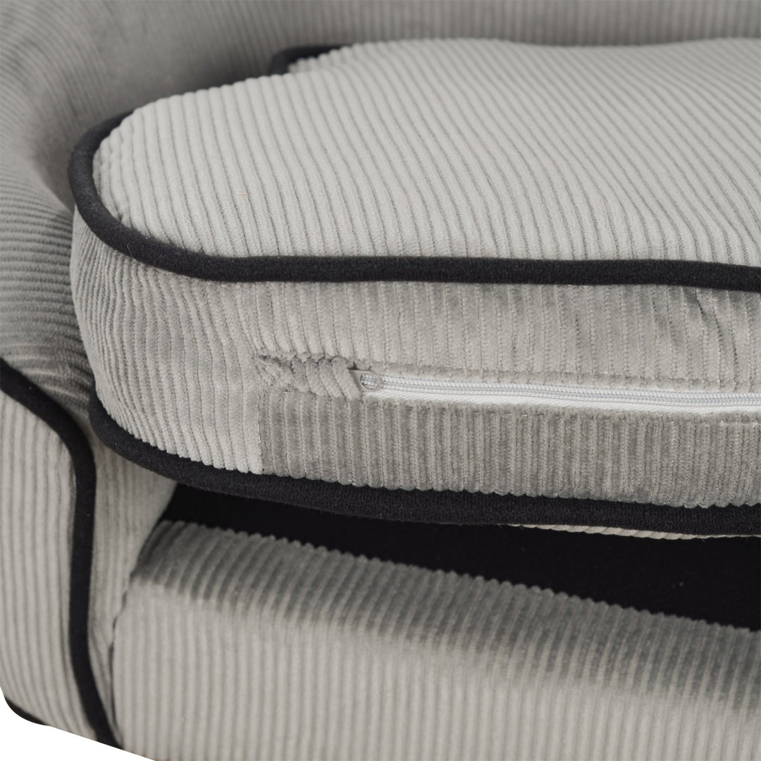 Pet Sofa Couch Small Sized Dog Various Cat Sponge Cushioned Bed Lounge Gray