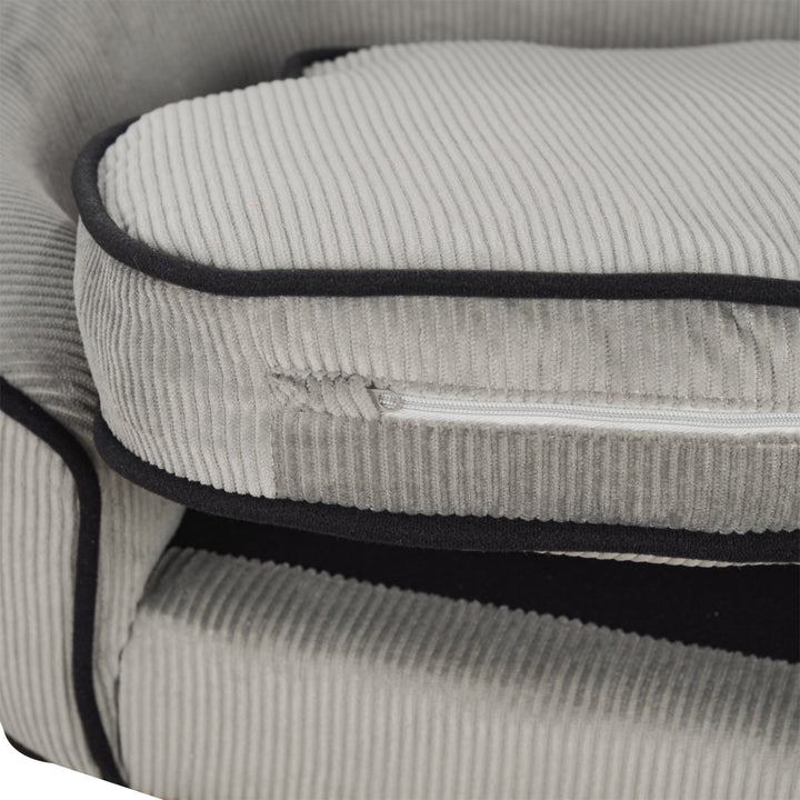Pet Sofa Couch Small Sized Dog Various Cat Sponge Cushioned Bed Lounge Gray