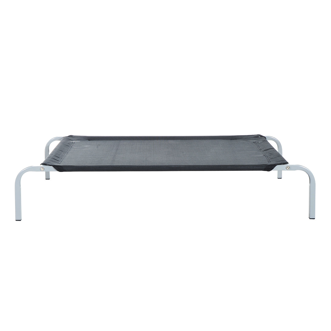 PawHut Elevated Pet Bed Portable Camping Raised Dog Bed w/ Metal Frame Black (Large)