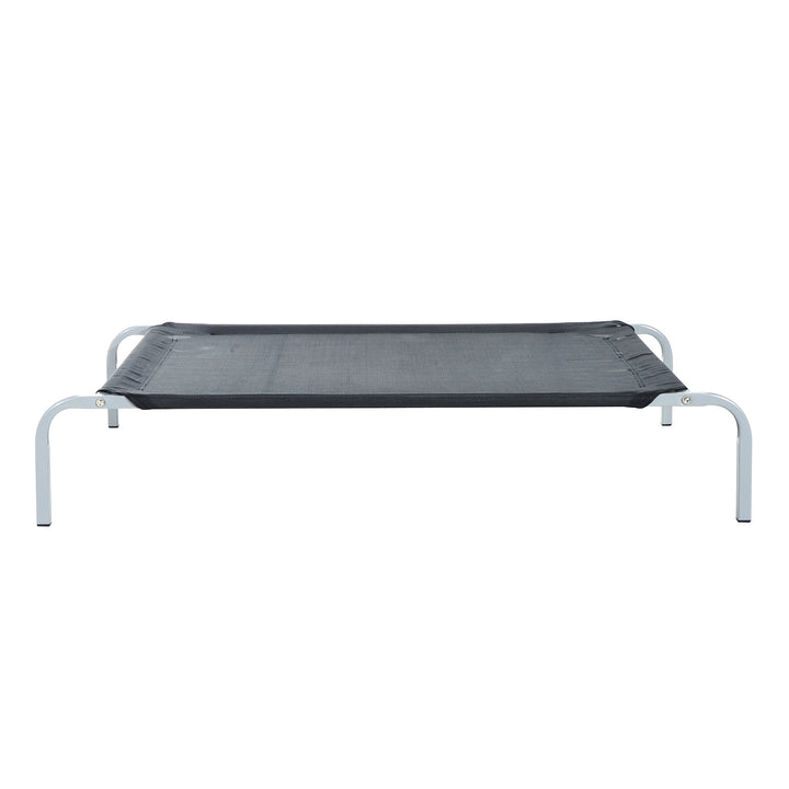 PawHut Elevated Pet Bed Portable Camping Raised Dog Bed w/ Metal Frame Black (Large)