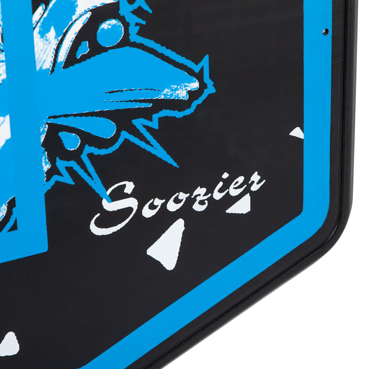 SPORTNOW Wall Mounted Basketball Hoop, Mini Basketball Hoop and Backboard for Kids and Adults, Outdoors and Indoors Door &amp; Wall Use, Blue and White