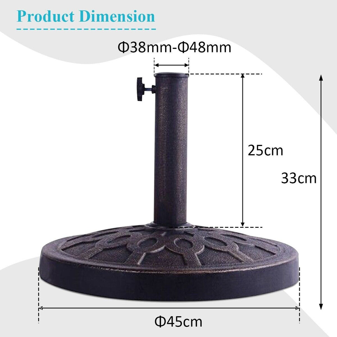 38mm-48mm Heavy Duty Umbrella Stand Holder with Wheels