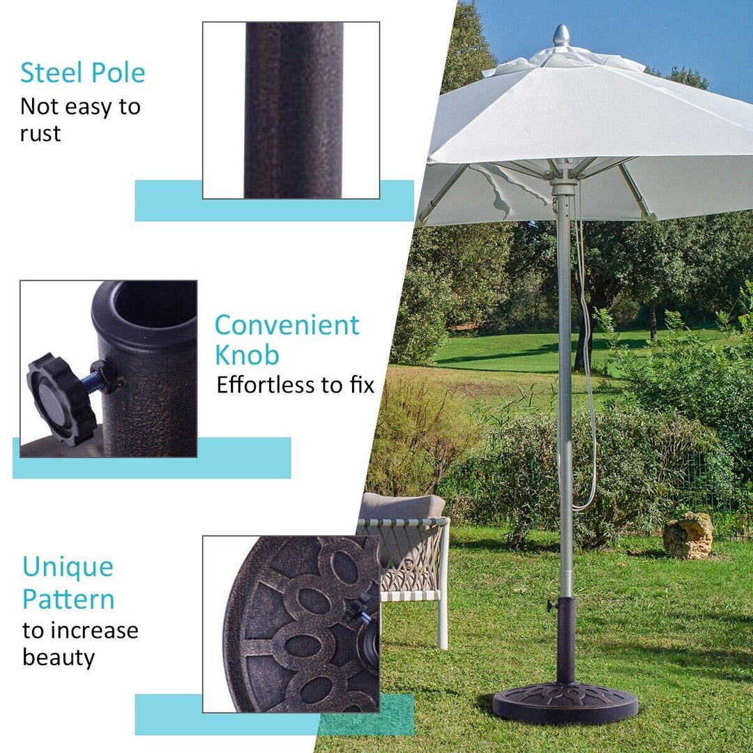 38mm-48mm Heavy Duty Umbrella Stand Holder with Wheels