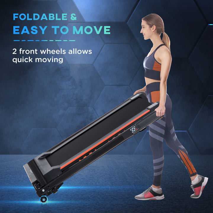Electric Motorized Treadmill Walking Machine Foldable - 0.5hp | 1 to 6 km/h | Indoor Fitness Exercise Gym w / Remote Control