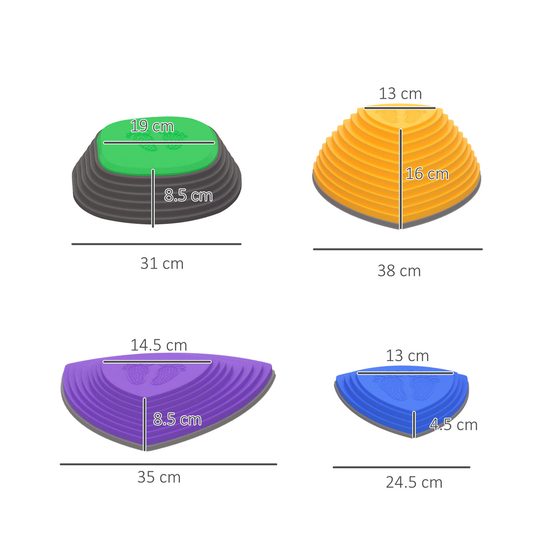 Stepping Stones Kids Balance River Stones 5 PCs Outdoor Indoor, for Obstacle Course, Sensory Play, Stackable, Non-Slip