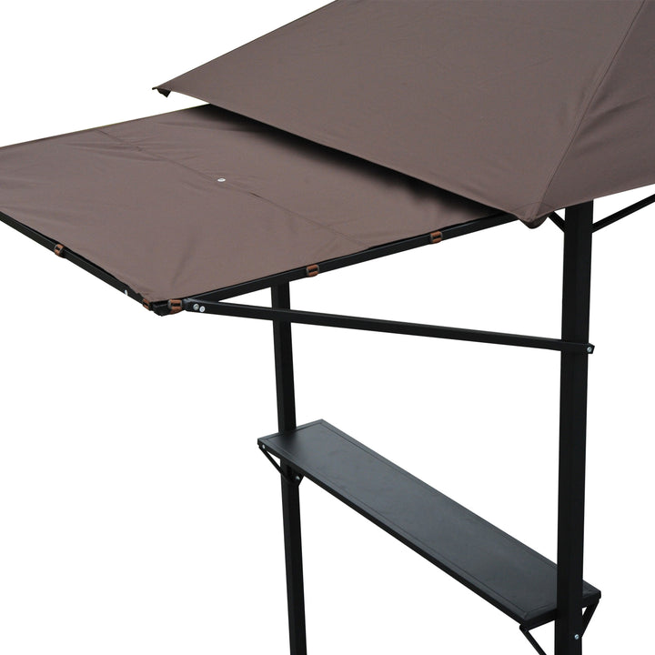 250L x 150W cm Waterproof Canopy Awing-Coffee