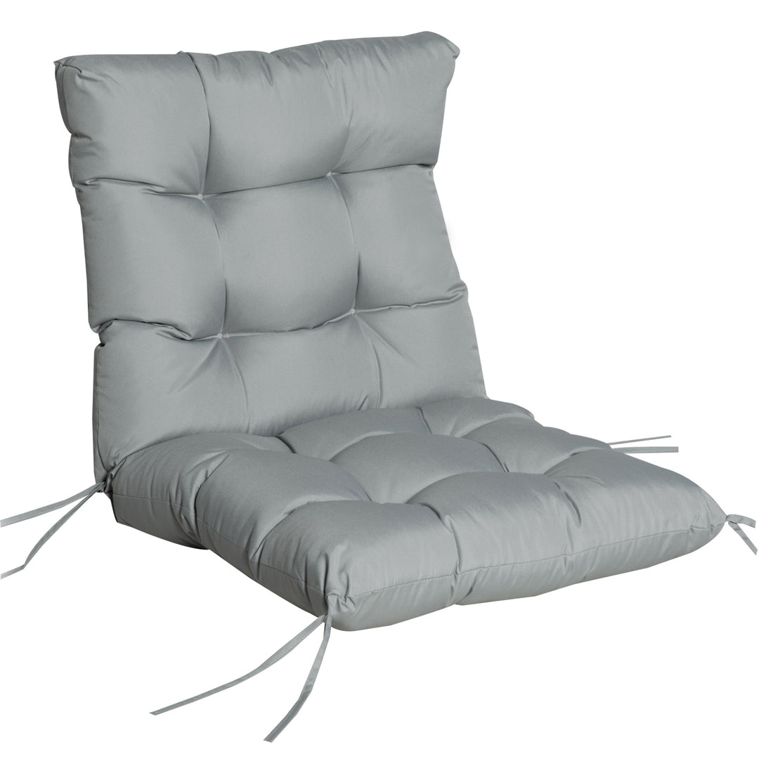 Garden Back Chair Cushion, Comfortable Patio Seat Cushion Pad with Backrest for Outdoor &amp; Indoor Use