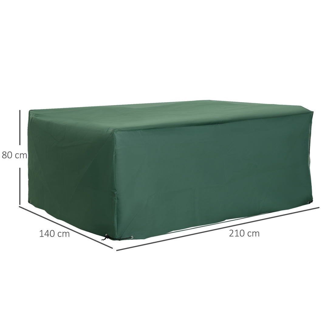 UV Rain Protective Rattan Furniture Cover for Wicker Rattan Garden 210x140x80cm