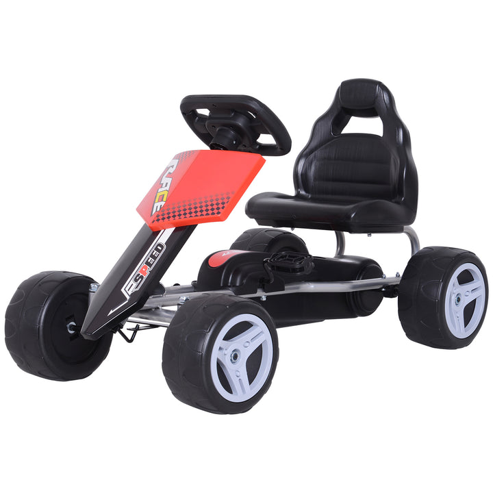 Kids Pedal Go Kart Ride-on, 80Lx49Wx50Hcm-Red/Black
