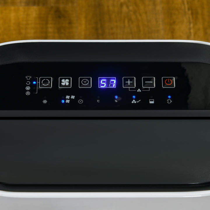 6500mL Portable Dehumidifier with Air Purifier Filter, 24H Timer, 4 Modes, 22L/Day, for Home Laundry Basement