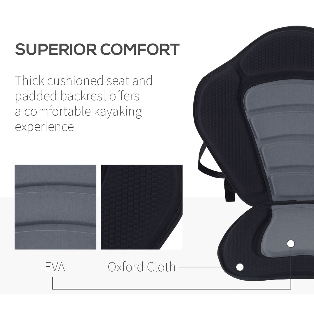 High Back Detachable Canoe/Kayak Seat-Black
