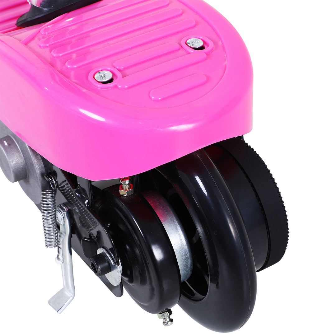 Outdoor Ride On Powered Scooter for kids Sporting Toy 120W Motor Bike 2 x 12V Battery - Pink