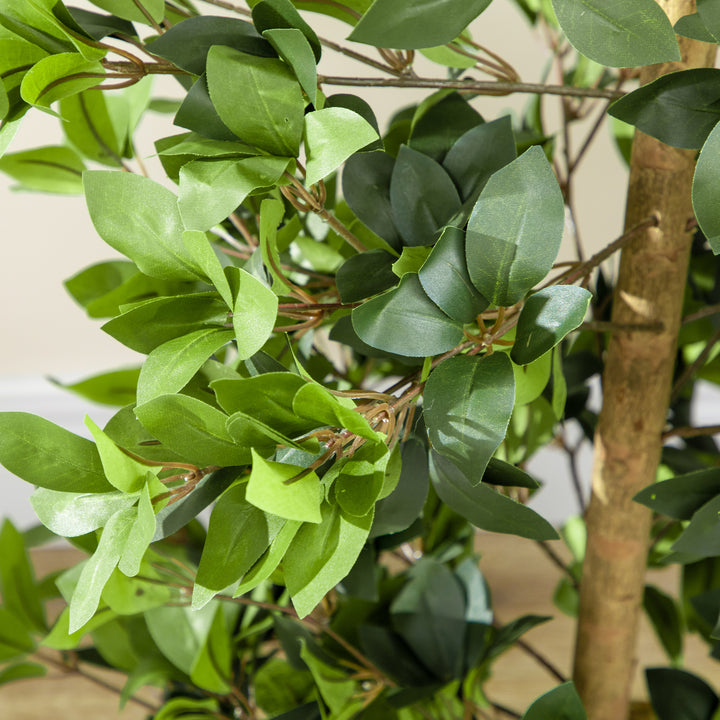 Artificial Plants Bay Leaf Laurel in Pot Fake Plants for Home Indoor Outdoor Decor, 16x16x120cm, Green