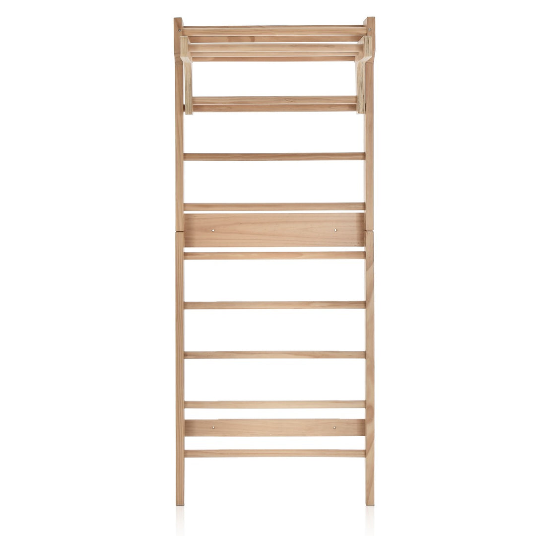 Wooden Swedish Ladder with Pull-up Bar for Strength Training