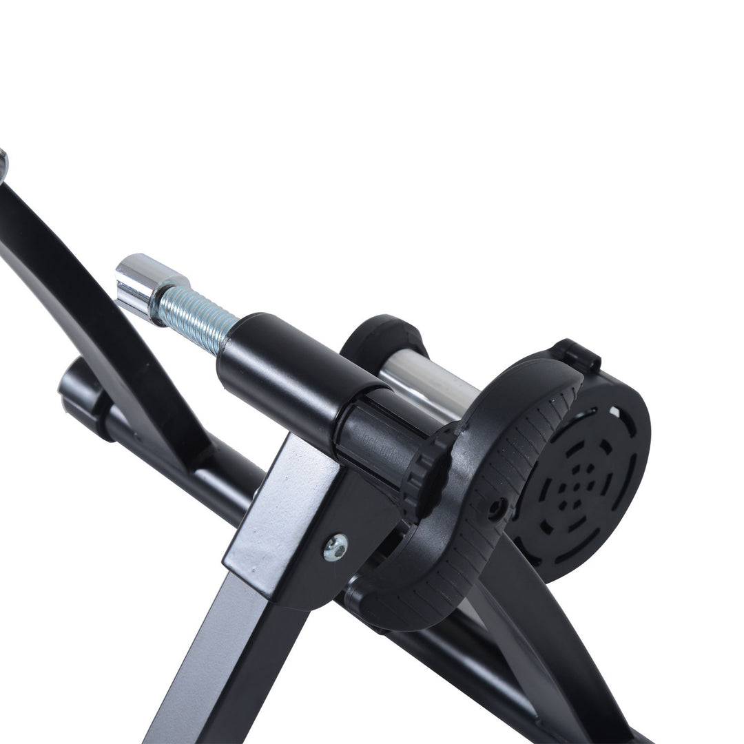 Foldable Indoor Bike Turbo Trainer-Black
