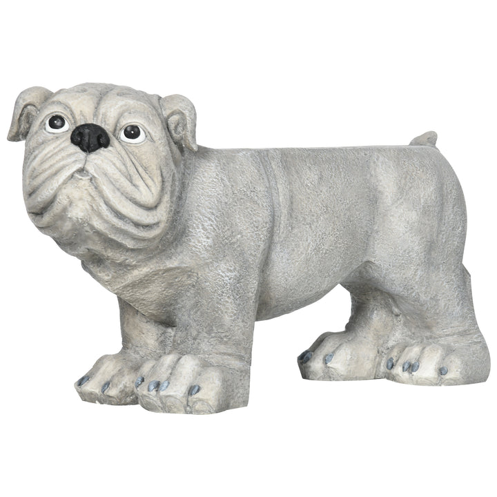 Realistic Pekingese Sculpture, Garden Statue / Garden Stool, Outdoor Dog Ornament Home Decoration