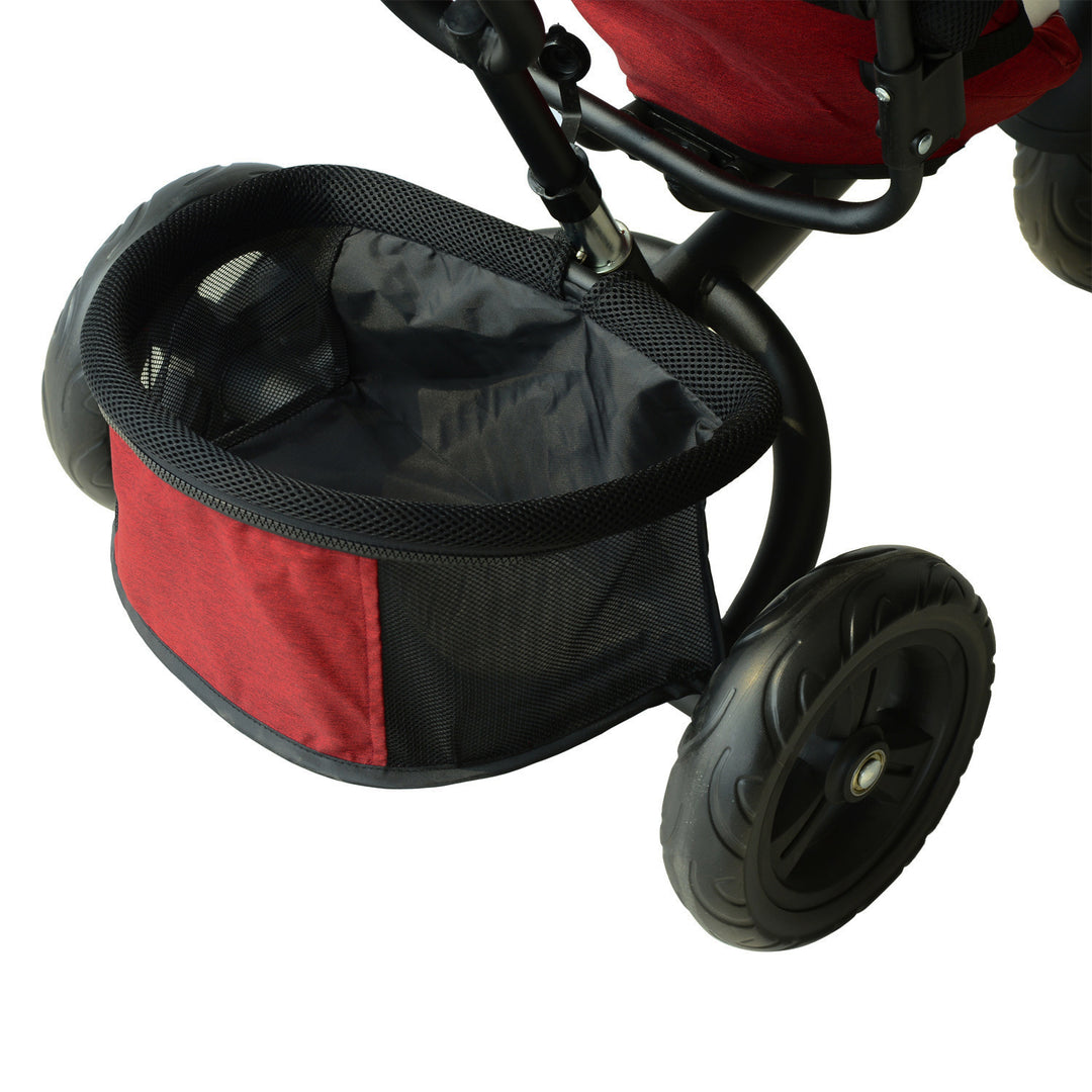 Baby Ride on Tricycle W/Canopy-Red