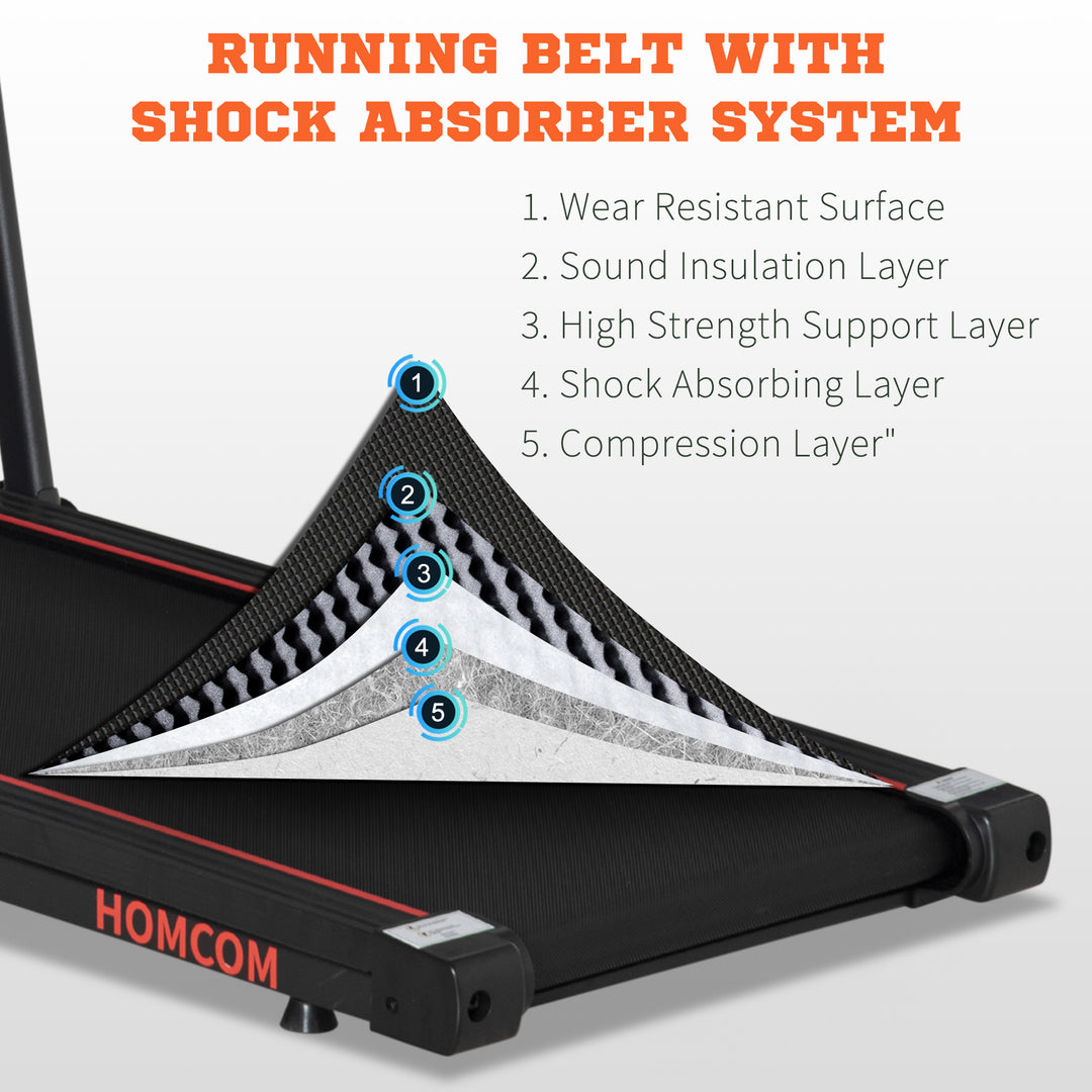 Folding Walking Treadmill for Home, Office, Fitness Studio, Training Room Aerobic Walking Exercise Machine LED Display