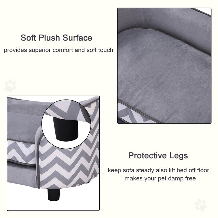 66.5Lx40.5Wx35.5H cm Pet Sofa-Grey