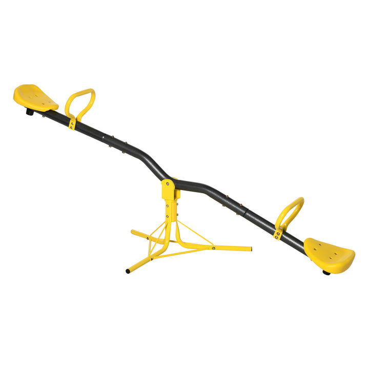 360 Degree Rotating Seesaw for Kids, Metal Teeter-Totter, Children&