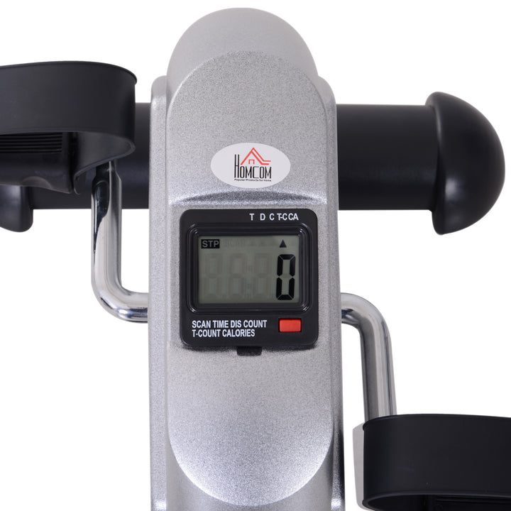 HOMCOM Mini Exercise Bike Fitness W/LCD Display, 9Wx 40Dx 31Hcm-Silver