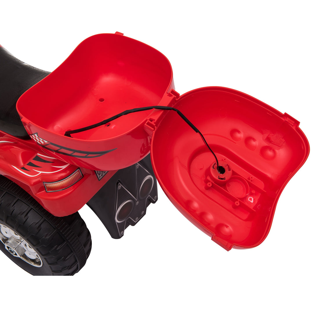 Kids 6V Electric Ride On Motorcycle Toy for 18 - 36 Months Red