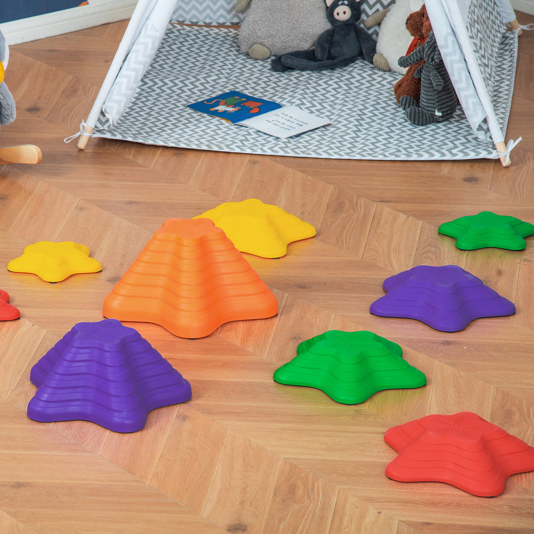 Stepping Stones for Kids Starfish Style Non-slip Obstacle Course- Multi-Coloured
