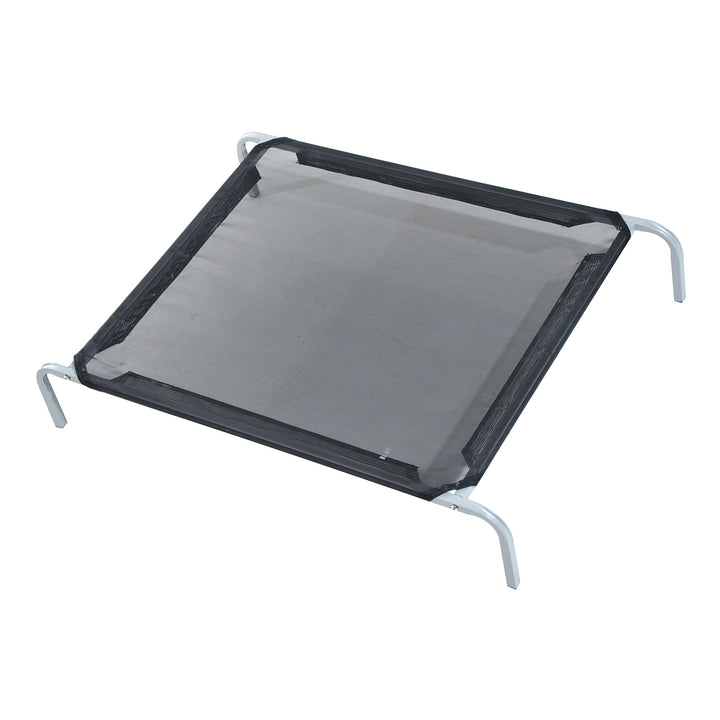 PawHut Elevated Pet Bed Portable Camping Raised Dog Bed w/ Metal Frame Black (Large)
