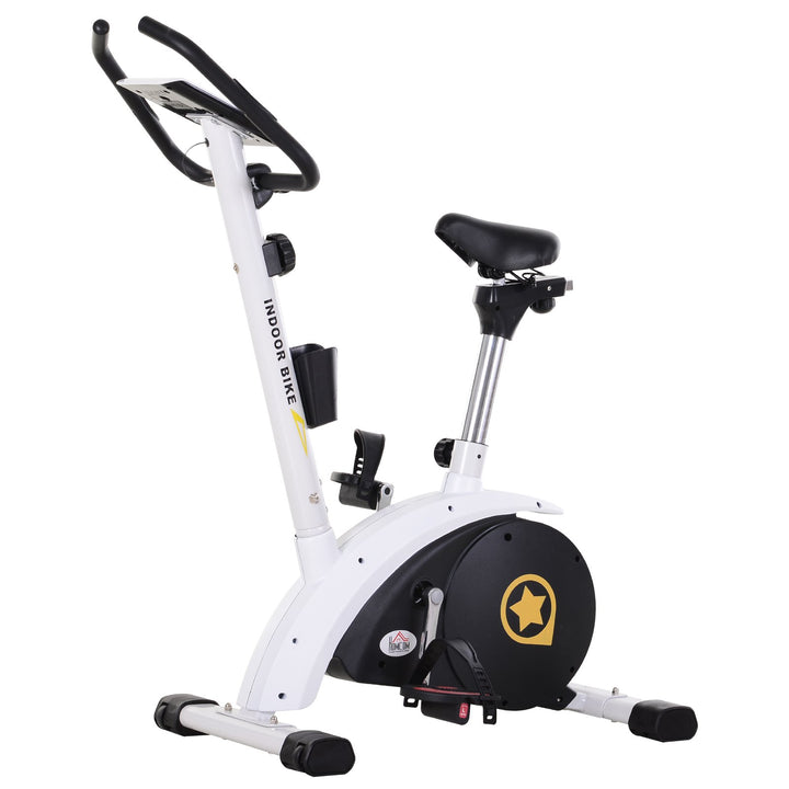 Exercise Bike Stationary Adjustable Height&amp;Magnetic Recumbent Cycling w/ LCD, Phone Holder