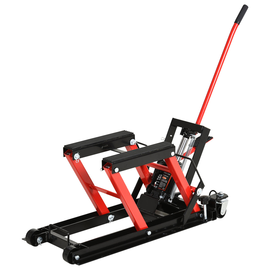 680 KG Hydraulic Motorcycle ATV Steel Lift Jack Srand Street Bike Hoist