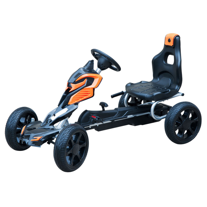 Kids Ride On Pedal Go Kart Indoor Outdoor Sports Toy Braking System