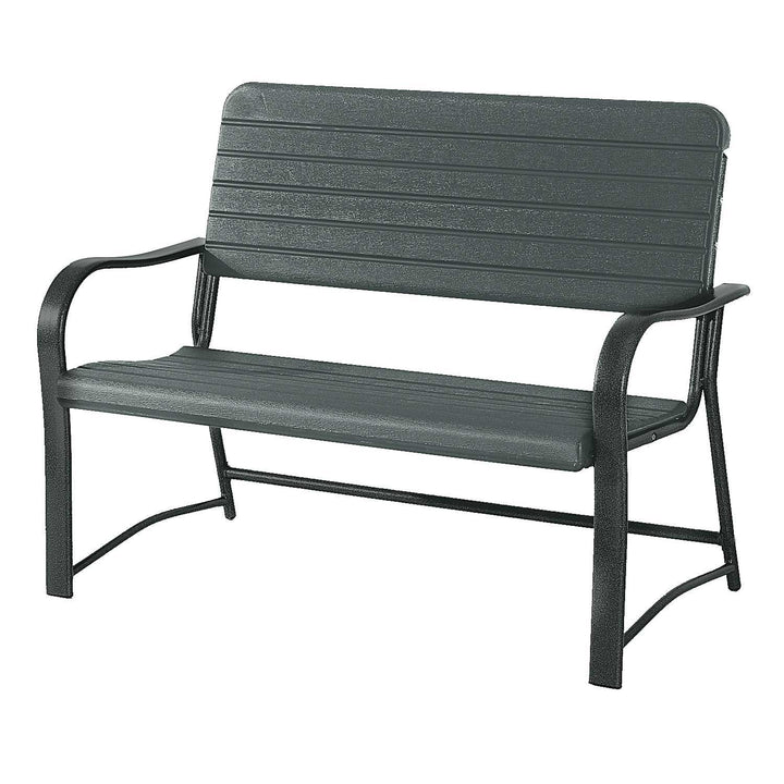 2 Seater Garden Bench Double Chair Outdoor Love Chair Patio Furniture. - Dark Green