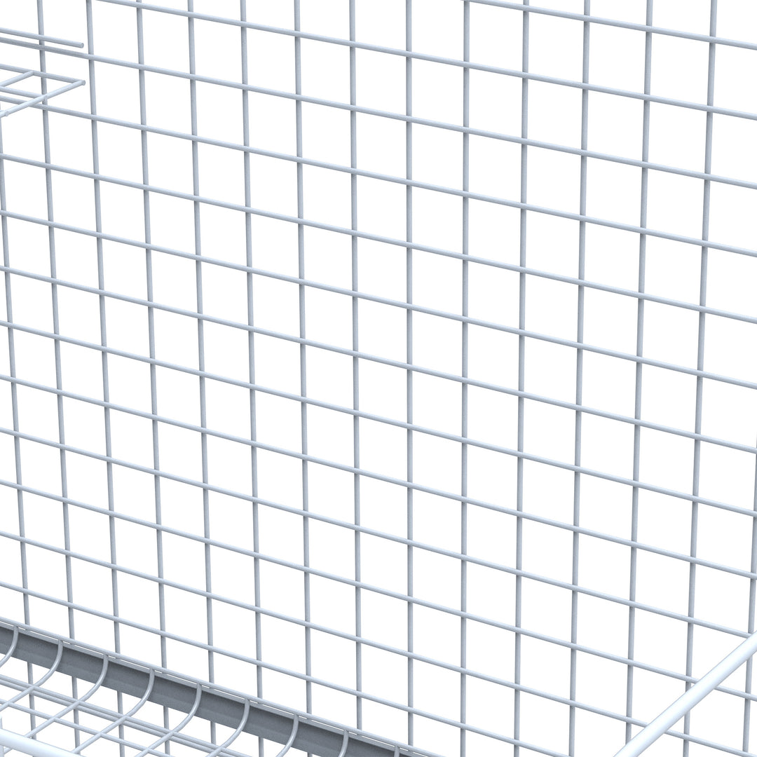 3-Level Metal Hamster Cage Small Animal Rat Rodent Pet Hutch Ferret Chinchilla Platform Feeding Habitat Easy Clip Base Ladder Grey