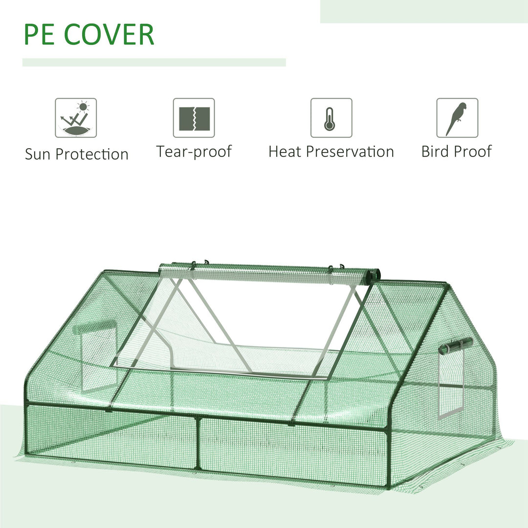 Mini Greenhouse Portable Flower Planter For Garden w/ Zipper