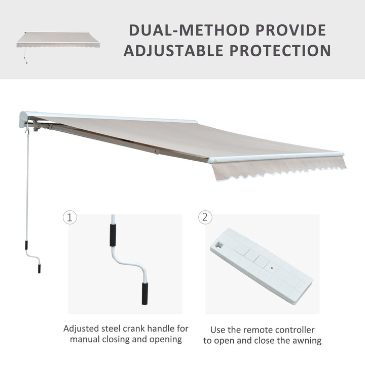 2.95Lx2.5M  Retractable Manual/Electric Awning