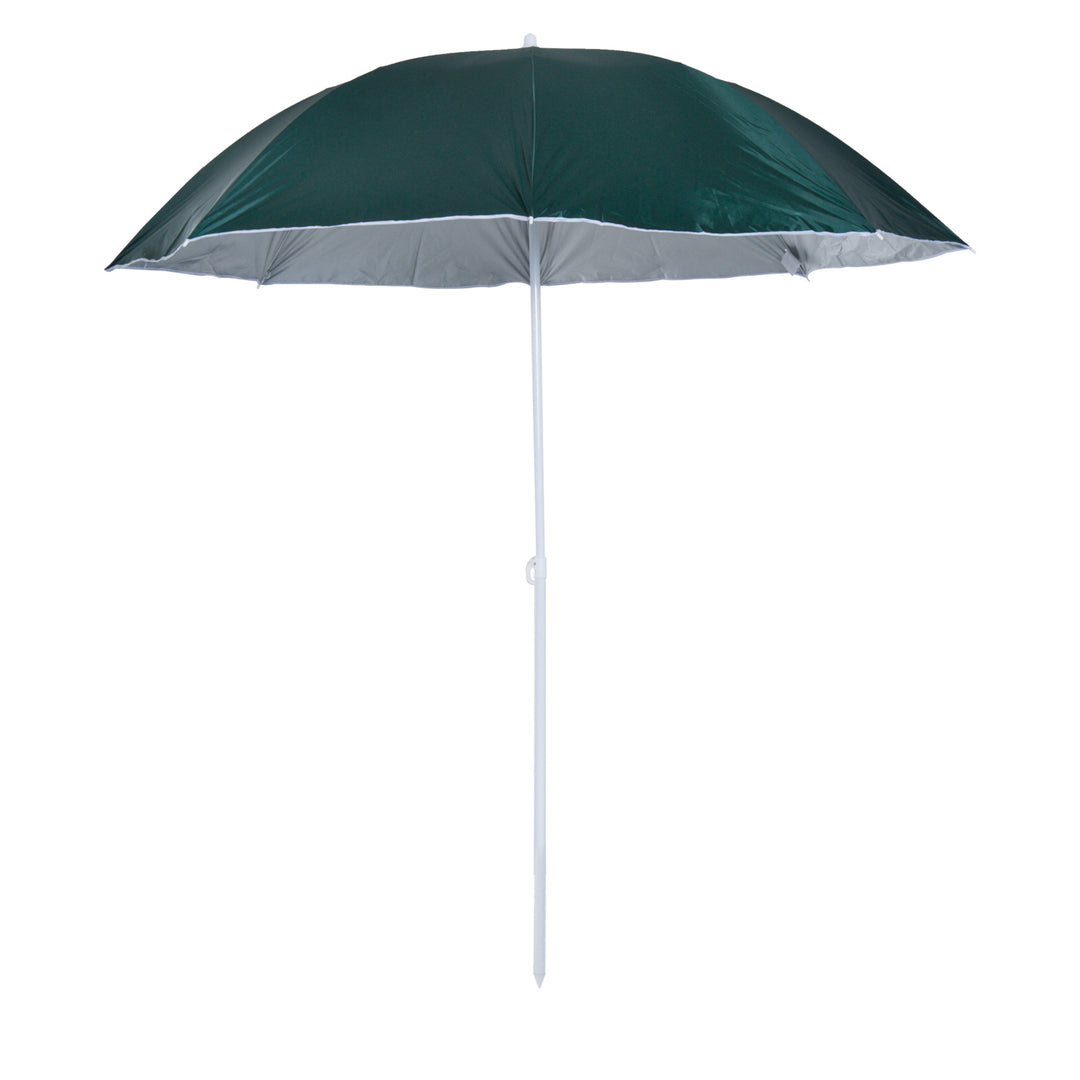 Outsunny 2.2M Fishing Umbrella Parasol W/ Side-Dark Green
