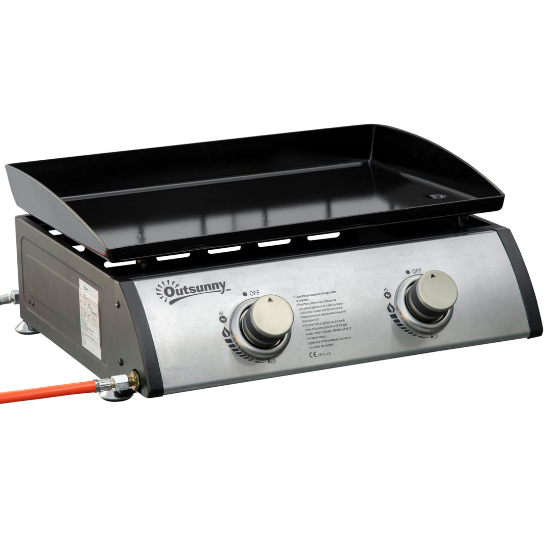 Portable Tabletop Gas Plancha Barbecue Grill 6kW