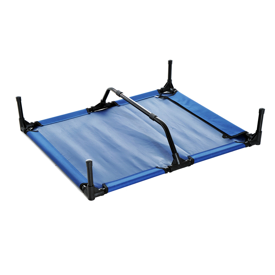 PawHut Portable Elevated Pet Bed to Raise Relax Area for Dogs and Cats with Metal Frame (Large)