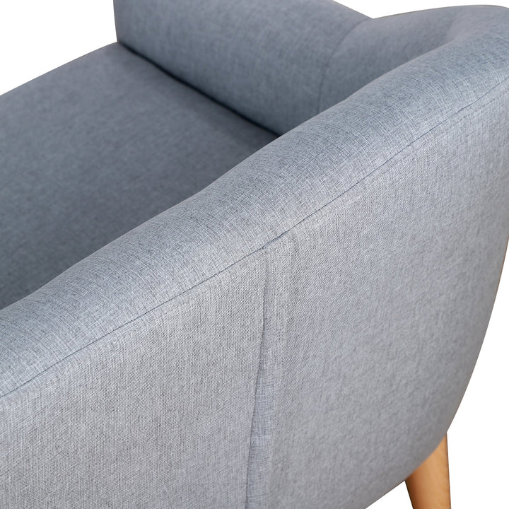 Kids Mini Sofa Children Armchair Seating Chair Bedroom Playroom Furniture Wood Frame Grey